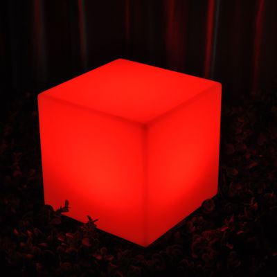 چراغ های درخشان در فضای باز صندلی روشن LED کیوب پلاستیکی IP65 ضد آب برای تزئین پارک ویلا