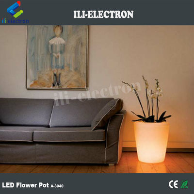 از راه دور کنترل شده پلاستیکی LED روشن گلدان / کاشت / سطل یخ