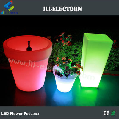 چراغ های رنگارنگ گلدان پلاستیکی LED برای تزئینات باغ