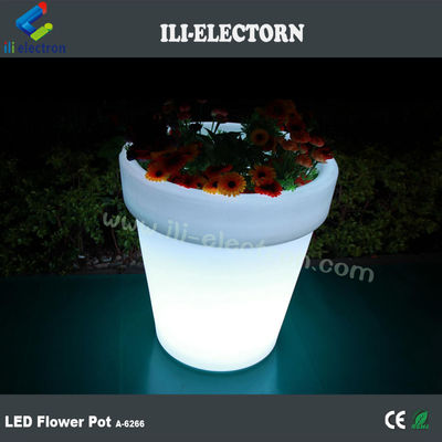 چراغ های رنگارنگ گلدان پلاستیکی LED برای تزئینات باغ
