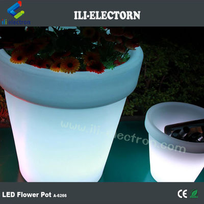چراغ های رنگارنگ گلدان پلاستیکی LED برای تزئینات باغ