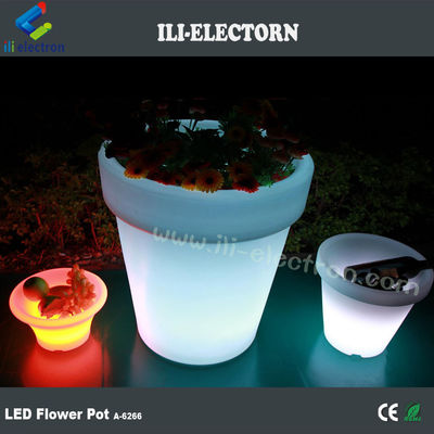 چراغ های رنگارنگ گلدان پلاستیکی LED برای تزئینات باغ
