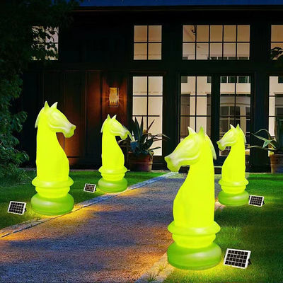 اسب دریایی تغییر شکل رنگ باغ نور قابل شارژ مجدد پلاستیکی چراغ LED