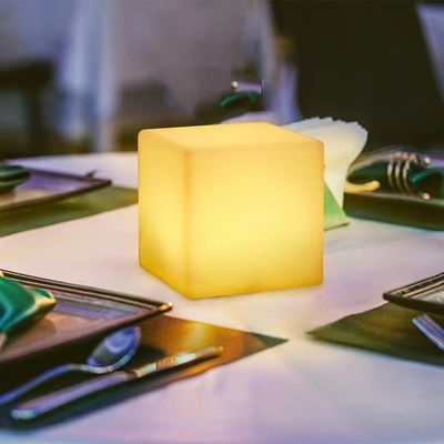6 اینچ LED مکعب نور شب رنگارنگ شارژ USB مقاوم در برابر آب