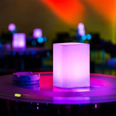 RGB تغییر رنگ در فضای باز LED مکعب نور USB شارژ کنترل شده توسط کنترل از راه دور