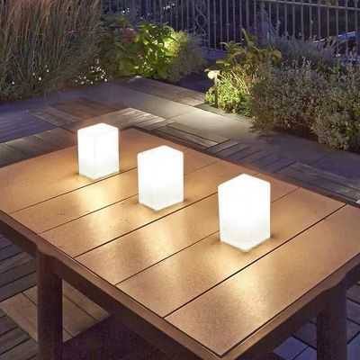 RGB تغییر رنگ در فضای باز LED مکعب نور USB شارژ کنترل شده توسط کنترل از راه دور
