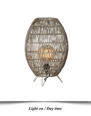 Ip44 LED رتان چراغ ایستاده سایه برای استخر شنا باغ