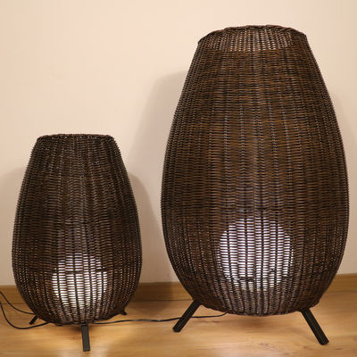 35cm/45cm/78cm/128cm ارتفاع لامپ های ایستاده هنری لامپ های کفپوش رتان