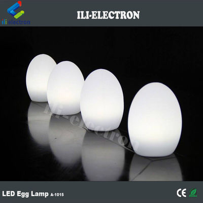 USB شارژ پلاستیکی شکل تخم مرغ چراغ های LED بی سیم با باتری لیتیوم قابل شارژ