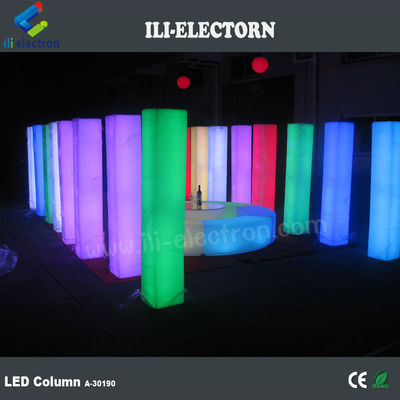 کنترل از راه دور Infarad LED رنگارنگ ستون های عروسی پلاستیکی تزئینی
