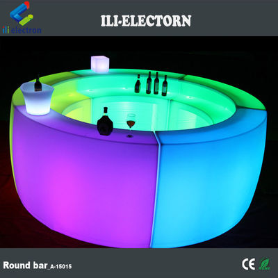 گواهینامه CE / ROHS تغییر رنگ پلاستیک روشن کننده چوب دور قابل حمل LED