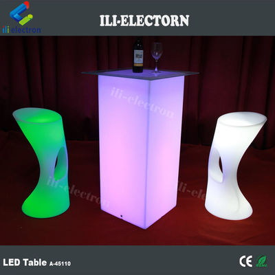 میز های مبلمان مدرن RGB LED با باتری لیتیوم قابل شارژ