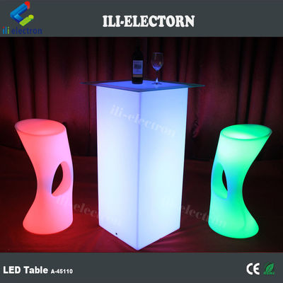 میز های مبلمان مدرن RGB LED با باتری لیتیوم قابل شارژ