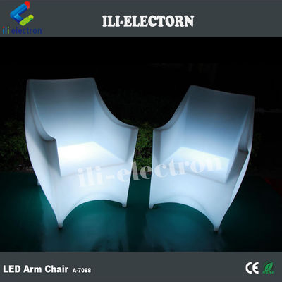 100٪ PE پلاستیک قابل شارژ مجدد RGB روشن شده کاناپه