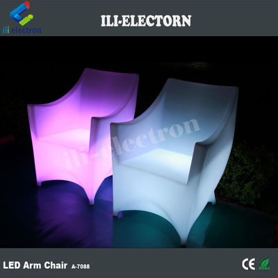 100٪ PE پلاستیک قابل شارژ مجدد RGB روشن شده کاناپه