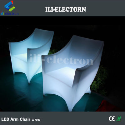 100٪ PE پلاستیک قابل شارژ مجدد RGB روشن شده کاناپه