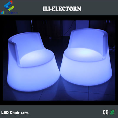 100٪ PE پلاستیک قابل شارژ مجدد RGB روشن شده منجر به اسب دریایی چراغ صندلی عرشه