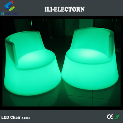 100٪ PE پلاستیک قابل شارژ مجدد RGB روشن شده منجر به اسب دریایی چراغ صندلی عرشه