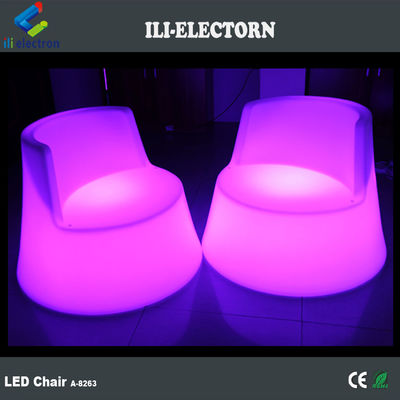 100٪ PE پلاستیک قابل شارژ مجدد RGB روشن شده منجر به اسب دریایی چراغ صندلی عرشه