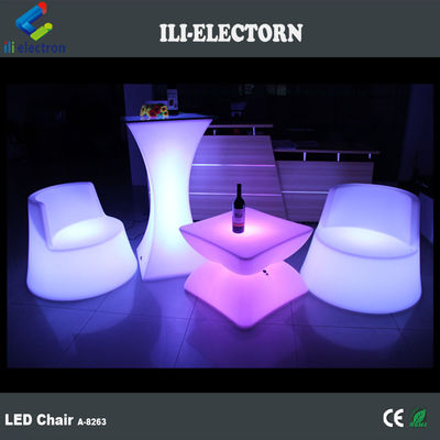 100٪ PE پلاستیک قابل شارژ مجدد RGB روشن شده منجر به اسب دریایی چراغ صندلی عرشه