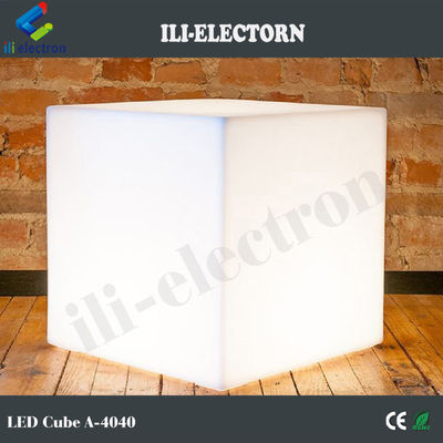 کیوب های درخشش LED جامد / صندلی های درخشش کیوب های درخشش میز جانبی / قطعه روشن کننده درخشش
