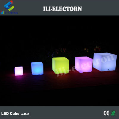 کیوب های درخشش LED جامد / صندلی های درخشش کیوب های درخشش میز جانبی / قطعه روشن کننده درخشش