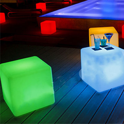 پیئ پلاستیک روشن کردن مکعب LED 3d