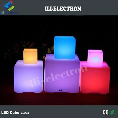 کنترل از راه دور Rgb تغییر رنگ باتری قابل شارژ مجدد پلاستیکی روشن مکعب نور