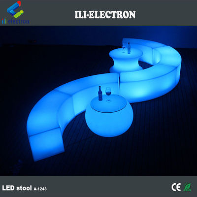 مبلمان بار LED منحنی تجاری برای باغ در فضای باز