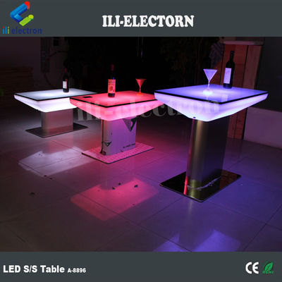 ریموت کنترلی RGB روشنایی پلاستیکی LED مربع میز نشیمن