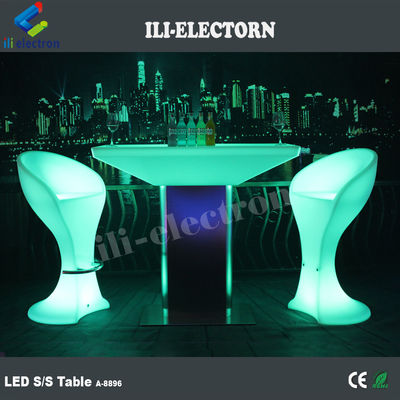 ریموت کنترلی RGB روشنایی پلاستیکی LED مربع میز نشیمن