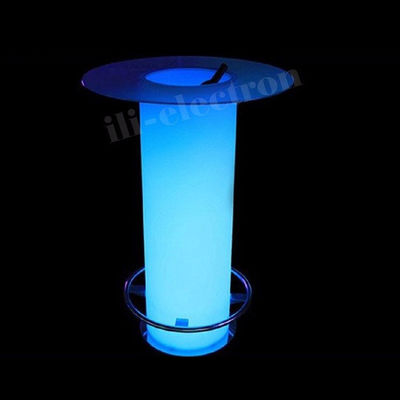 پلاستیکی روشن LED یخ سطل میز w / شیشه برای باشگاه شبانه