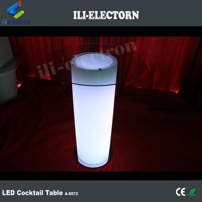 پلاستیکی روشن LED یخ سطل میز w / شیشه برای باشگاه شبانه