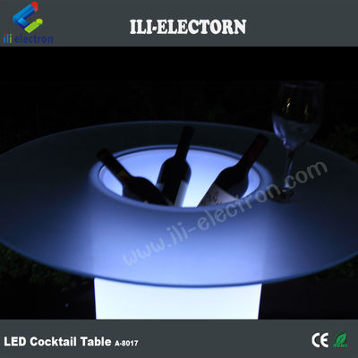 روشنایی درب بالا بالا LED Ice Bucket Cruiser Table