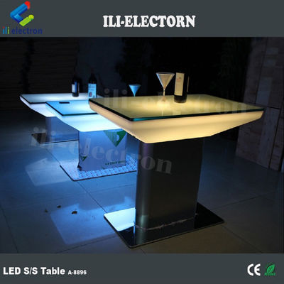 مبلمان رنگارنگ بار LED روشن کننده میز روشن کننده میز قهوه ای