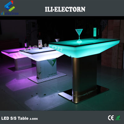 مبلمان رنگارنگ بار LED روشن کننده میز روشن کننده میز قهوه ای