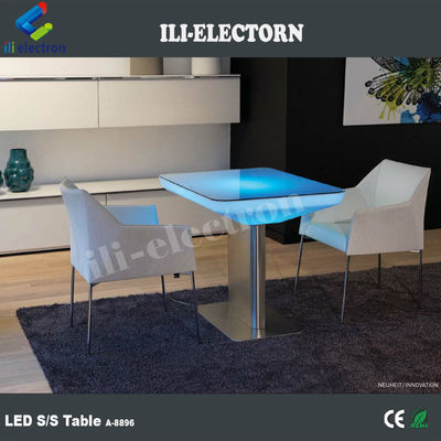 مبلمان رنگارنگ بار LED روشن کننده میز روشن کننده میز قهوه ای