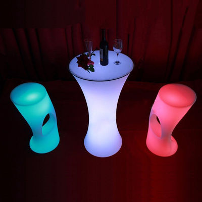 IP 65 PE پلاستیکی باغ RGB LED روشن میز کوکتل بار برای حزب و رویداد