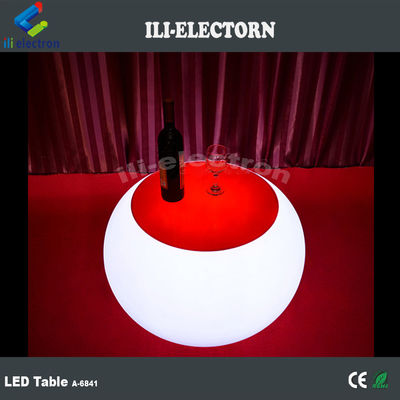 پلاستيک قابل شارژ دوباره ميز قهوه اي گرد روشن شده