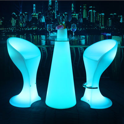 رنگی RGB تغییر LED میز میله، مدرن درخشان میز کوکتل