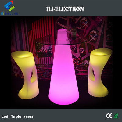 رنگی RGB تغییر LED میز میله، مدرن درخشان میز کوکتل