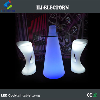 رنگی RGB تغییر LED میز میله، مدرن درخشان میز کوکتل