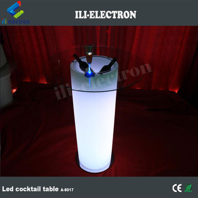پلاستیک پارتی glazing پایان بالای شیشه ای منجر به یخ سطل میز