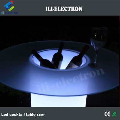 پلاستیک پارتی glazing پایان بالای شیشه ای منجر به یخ سطل میز