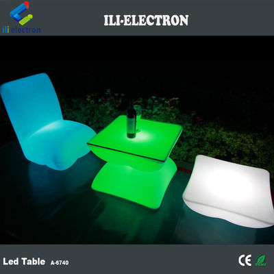 میز بار LED مربع قابل شارژ با کنترل از راه دور