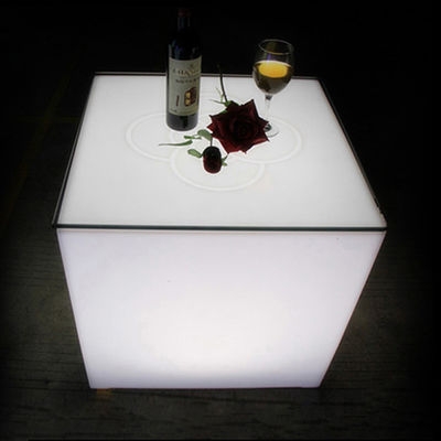 مواد PE صندلی مکعب LED برای تزئینات میز مکعب LED