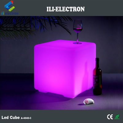 مواد PE صندلی مکعب LED برای تزئینات میز مکعب LED