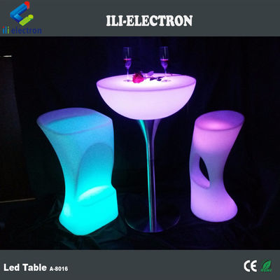 میز کوکتل تجاری LED روشن ، میز بار روشن بی سیم برای مهمانی