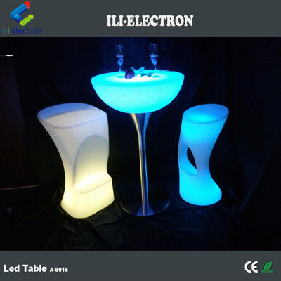 میز کوکتل تجاری LED روشن ، میز بار روشن بی سیم برای مهمانی