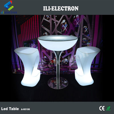 میز کوکتل تجاری LED روشن ، میز بار روشن بی سیم برای مهمانی